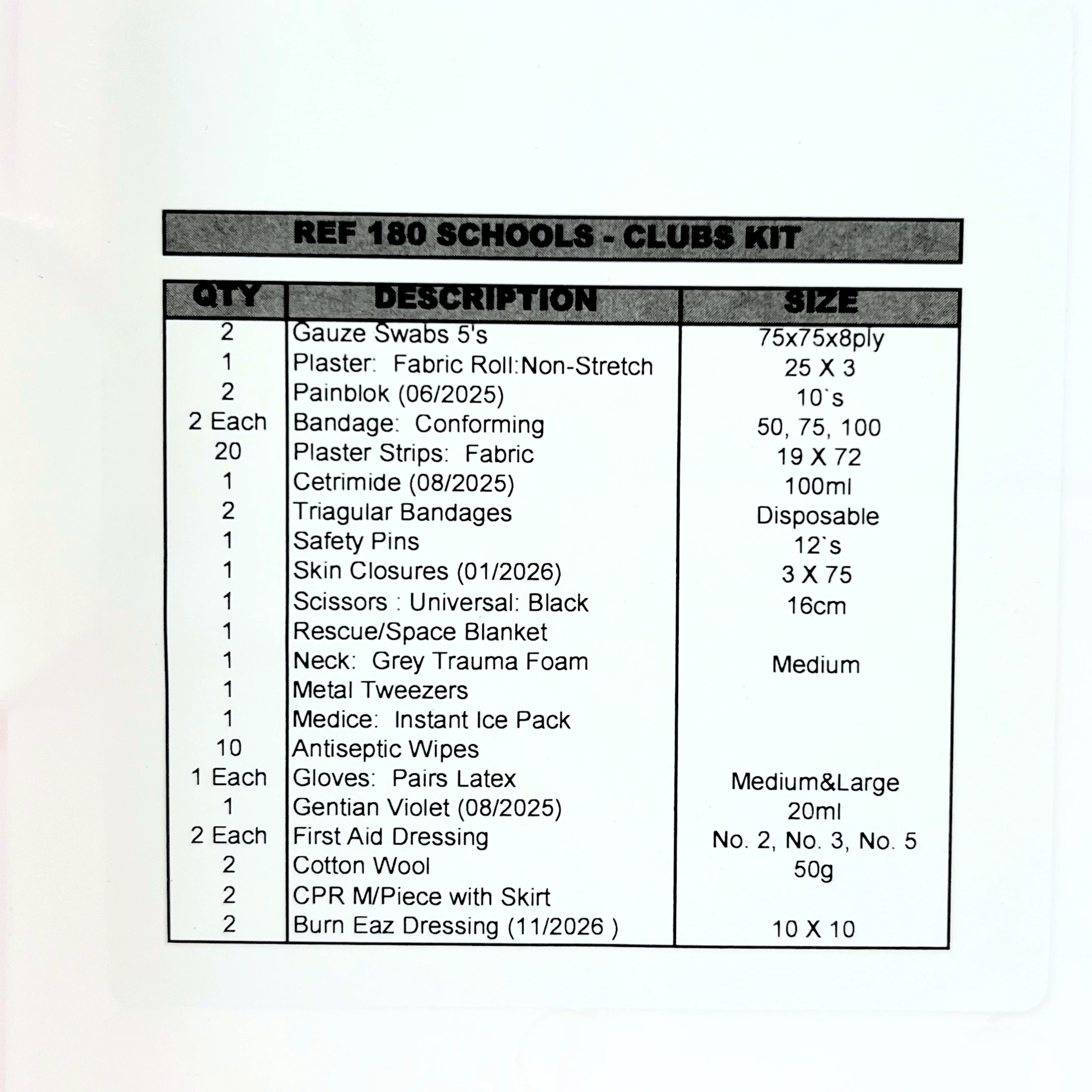 FIRST AID KIT (CLUB/SCHOOL) - Image 3